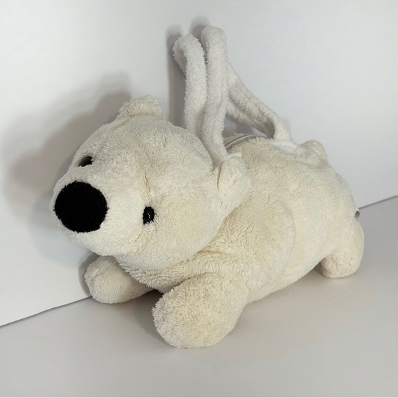 Wishpets Other - 2003 Wishpets Sunny the Polar Bear 9.5" Plush Stuffed Animal Purse Handbag 91004